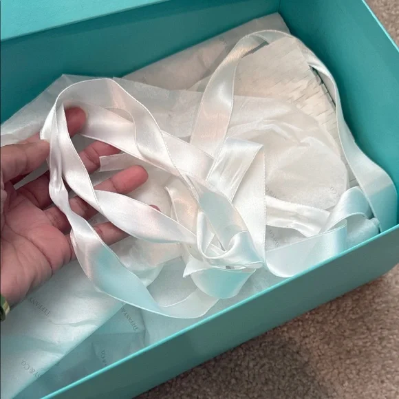 Tiffany & Co. Clear Crystal Flutes on Iconic Blue Box - Picture 6 of 11